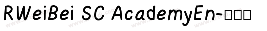 RWeiBei SC AcademyEn字体转换